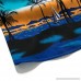 Trule Men's Hawaiian Print T-Shirt Sports Casual Beach Quick Dry Loose Blouse Tops Blouse Blue B07QB2J894
